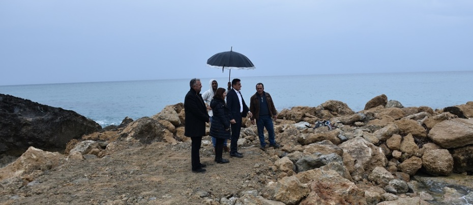Kayalar Balıkçı Barınağı'ndaki tadilat çalışmalarında sona doğru