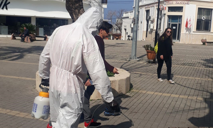 Girne'de Koronavirüse karşı önlemler devam ediyor