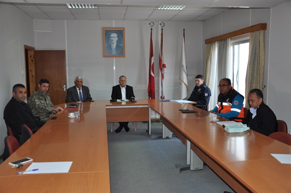 Güzelyurt İlçe Emniyet Kurulu Covıd-19 gündemiyle toplandı