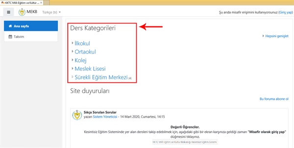 Eğitim Bakanlığı 'Kesintisiz Eğitim Merkezi'ne Girişte İzlenecek Adımları' açıkladı