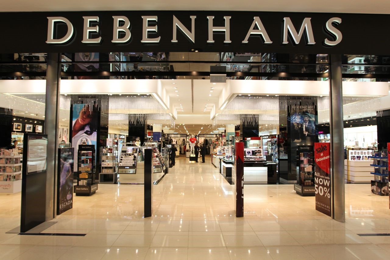 Güney'deki Debenhams mağazaları kapanıyor