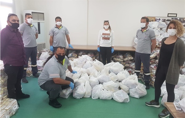 Değirmenlik Belediyesi Dayanışma Mutfağı için yardım toplamaya devam ediyor