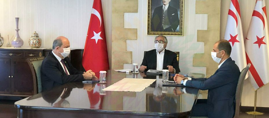 Akıncı, Tatar ve Özersay ile bir araya geldi