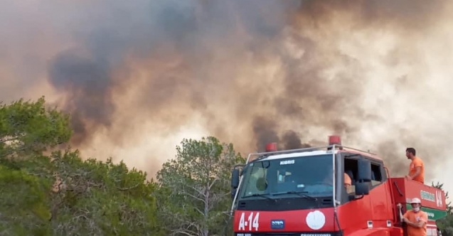 Alevkayası’ndaki yangına Rum tarafından yardım geliyor