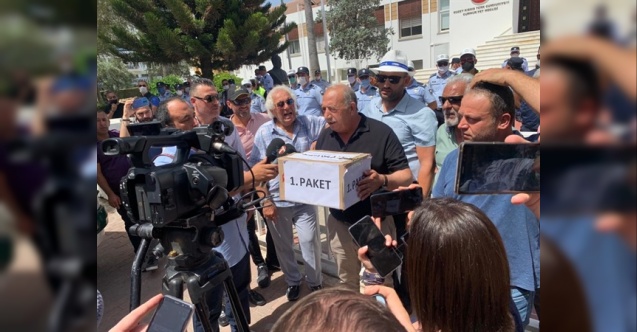 Şoförler, araçlarıyla Meclis’e geldi