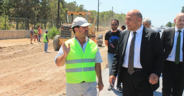 Girne Batı Çevreyolu, yeni çehreye kavuşuyor