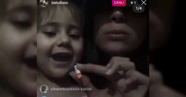 Skandal! 3 yaşındaki çocuğa zorla sigara içirmeye çalıştı!
