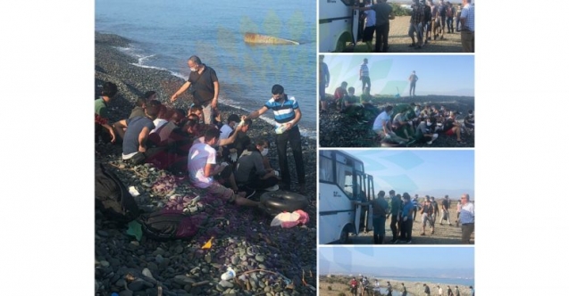 Yayla sahilinde düzensiz göçmen