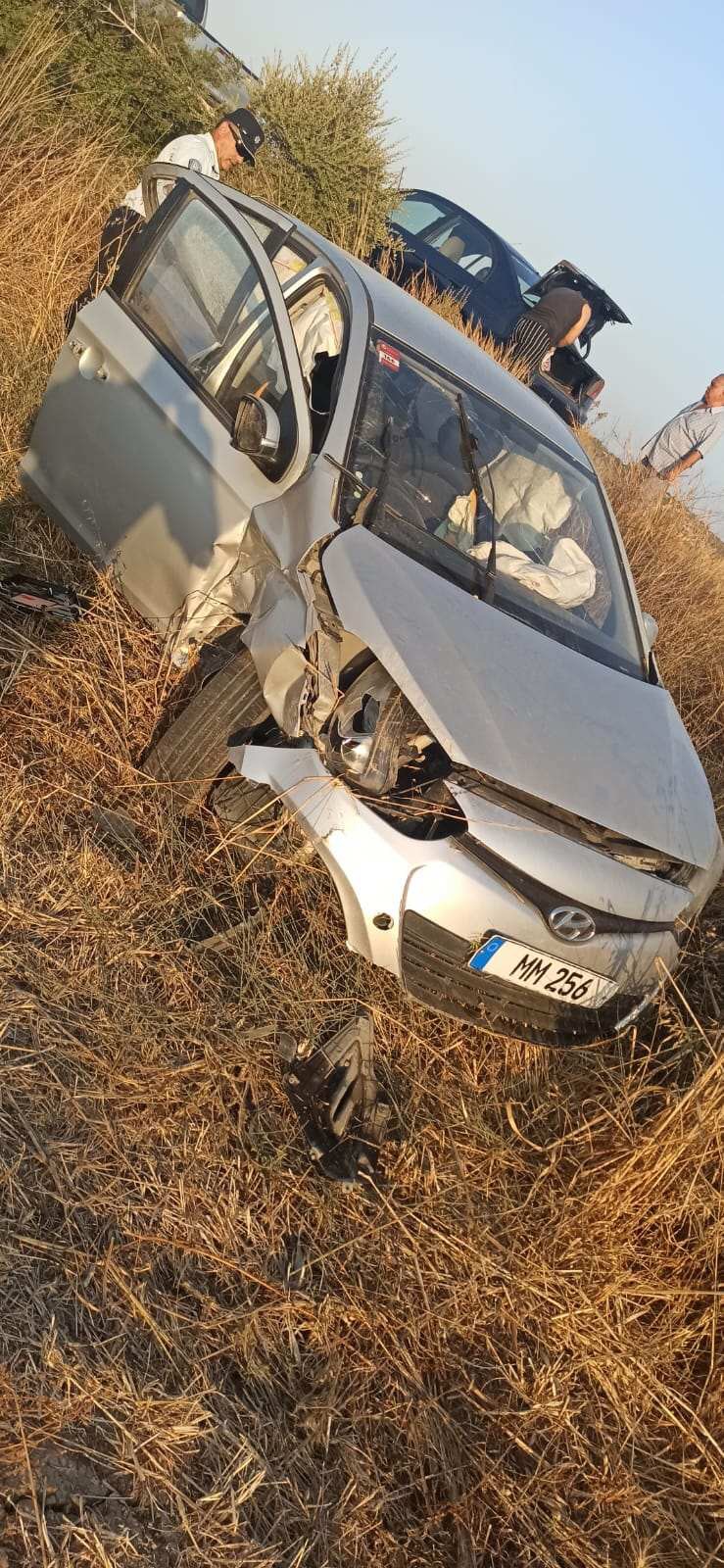 Araç takla attı, 2 çocuk yaralandı