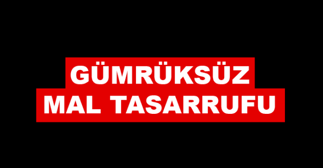 Gümrüksüz mal tasarrufu