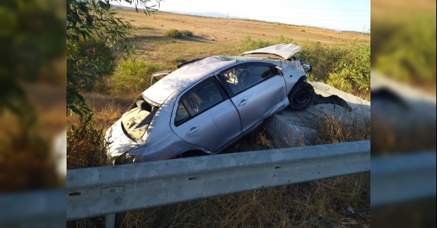 Lefkoşa Güzelyurt Yolu Kaza ....4 Yaralı