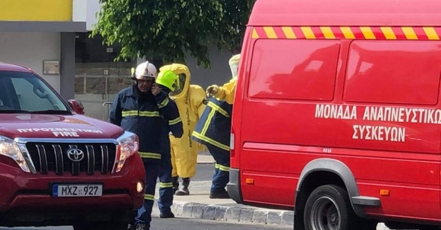 Limasol’da zehirli bir kimyasal madde olan Fosfin yüklü araç alev aldı