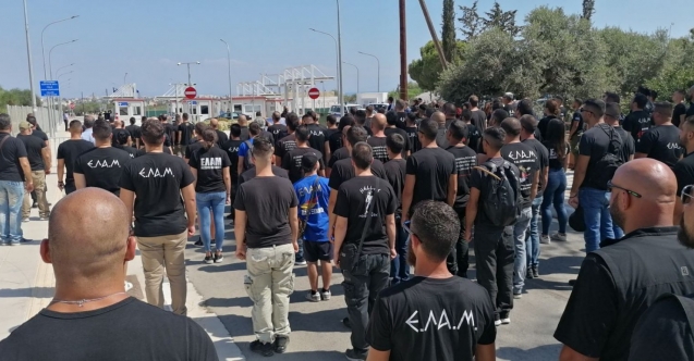 Rum Motosikletçiler Derinya Sınır Kapısında Eylem Yaptı