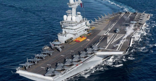 Charles De Gaulle uçak gemisi Doğu Akdeniz’e doğru yola çıktı
