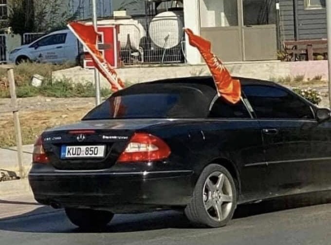 UBP konvoyunda Rum plakalı araç!