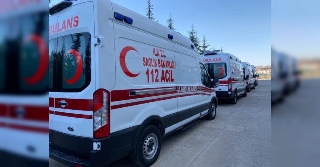 Malzemelerin yanında 5 ambulans KKTC’ye getirildi