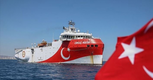 Oruç Reis Doğu Akdeniz’de faaliyet göstereceği bölgeye vardı