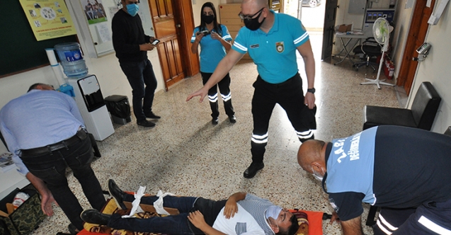 Deprem tatbikatı gerçeği aratmadı