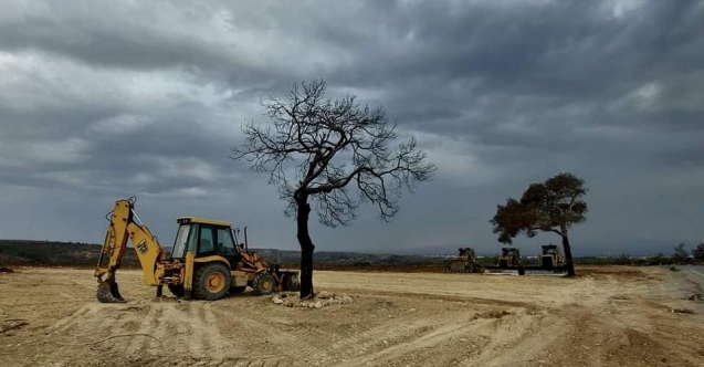 İş makineleri dümdüz etti, suç işlendi