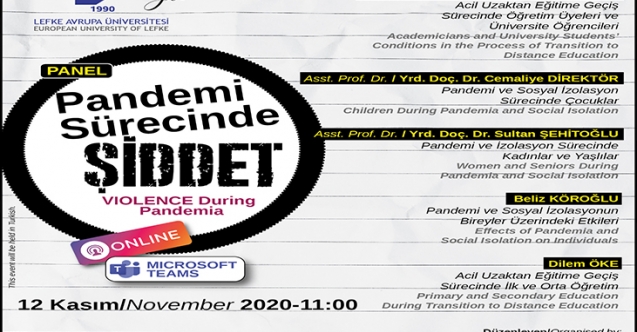 LAÜ’de “Pandemi Sürecinde Şiddet” konulu panel düzenlenecek