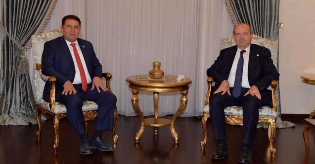 Cumhurbaşkanı Tatar, Saner ile görüşüyor