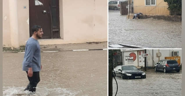 İskele yağmura teslim oldu