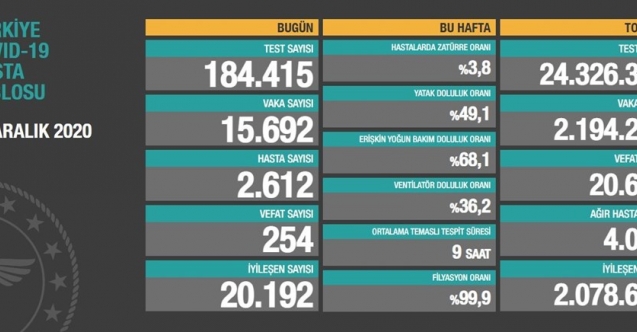 Türkiye'de 254 ölü daha