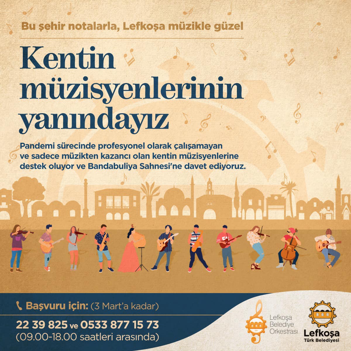Harmancı’dan müzisyenlere maddi destek