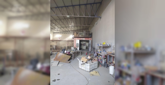 Kaportacıda yangın