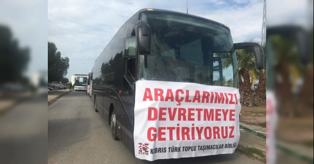 Toplu taşımacılar eylem yapıyor