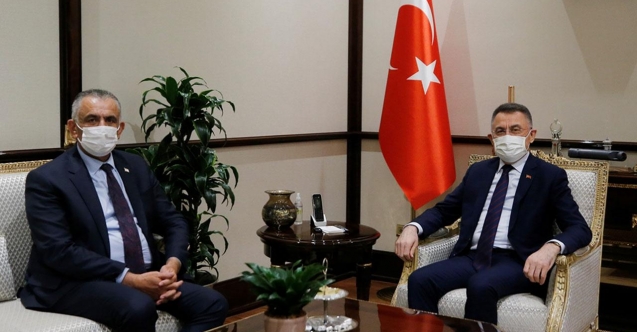 Külliyede Fuat Oktay ile görüşme