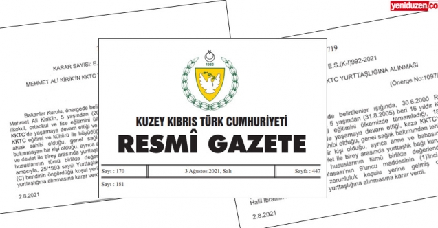Bir ayda 28 kişiye vatandaşlık