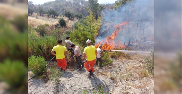 İtfaiye ekibimiz Alanya’daki yangına müdahale ediyor