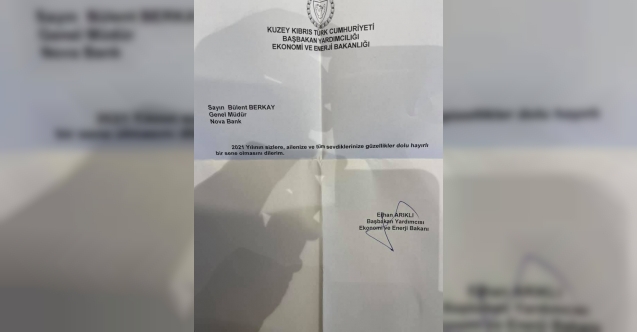 KKTC rekoru! Lefkoşa'dan Lefkoşa'ya tebrik mektubu 8 ay sonra geldi