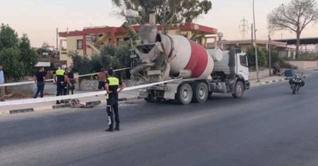 Beton mikserinin çarptığı bisiklet sürücüsü ağır yaralandı