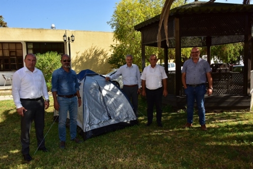 Çadır eylemine dört başkan daha katıldı