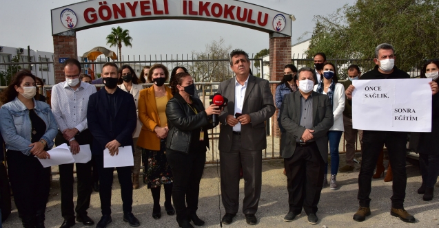 Öğretmenlerden Gönyeli İlkokulu’nda online eğitim kararı