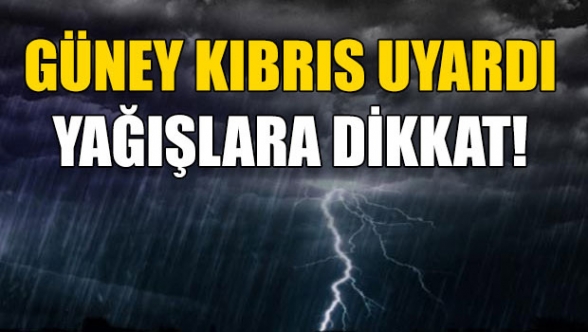 Güney Kıbrıs, sarı alarm verdi