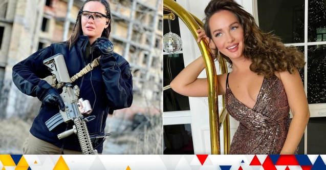 Eski Ukrayna güzeli orduya katıldı