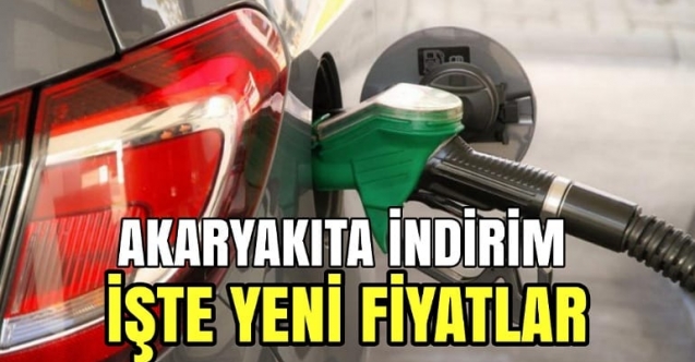 Akaryakıt fiyatlarında indirim