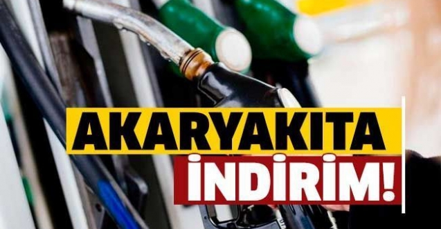 Akaryakıta indirim geldi