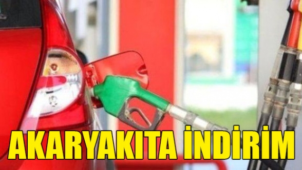 Akaryakıta indirim
