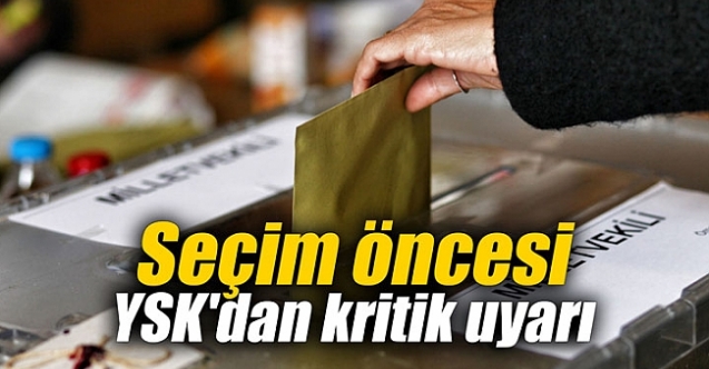 Seçmenlere "resmi belge" uyarısı