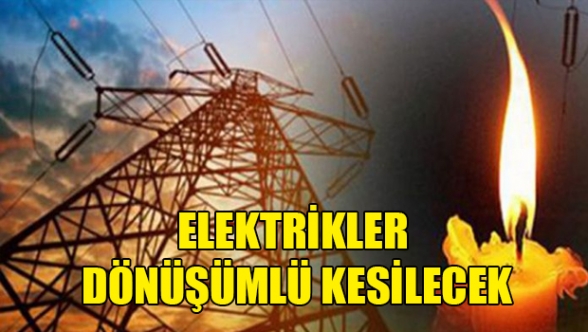 Bugün de ülke genelinde elektrikler kesilecek