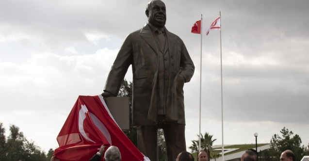 Denktaş’ın, 99’uncu yaş günü anısına heykel