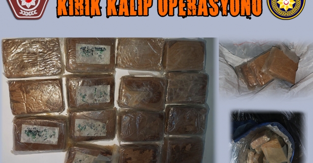 Lapta'da "Kırık Kalıp" Operasyonu: Bir kilo uyuşturucu