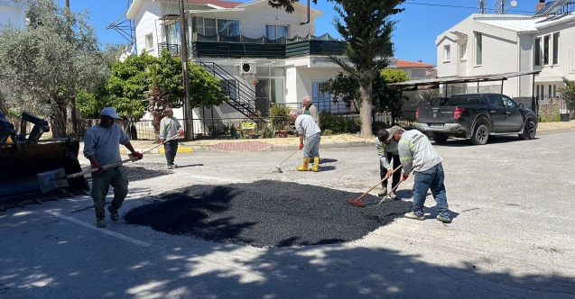 Girne'de yollar onarımdan geçiyor