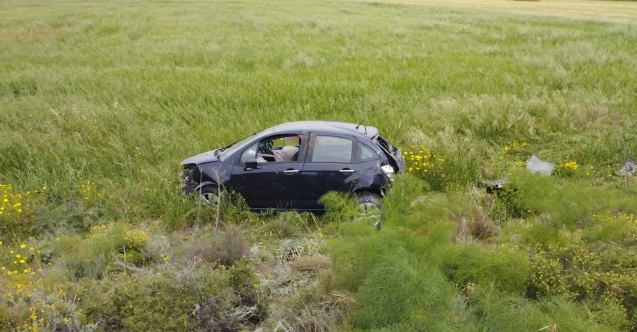 Yoldan çıktı, bankete uçtu