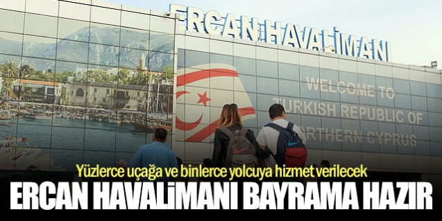 Ercan'da bayram yoğunluğu