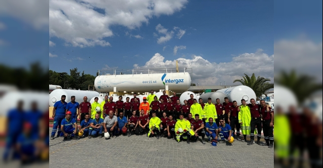 İntergaz’dan itfaiyeci adaylarına yangınlara müdahale eğitimi